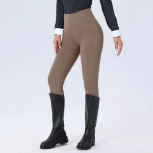 high waisted seamless full seat riding breeches – ultra comfort equestrian leggings