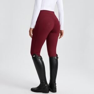 premium high waist full seat silicone riding breeches – ergonomic performance equestrian wear