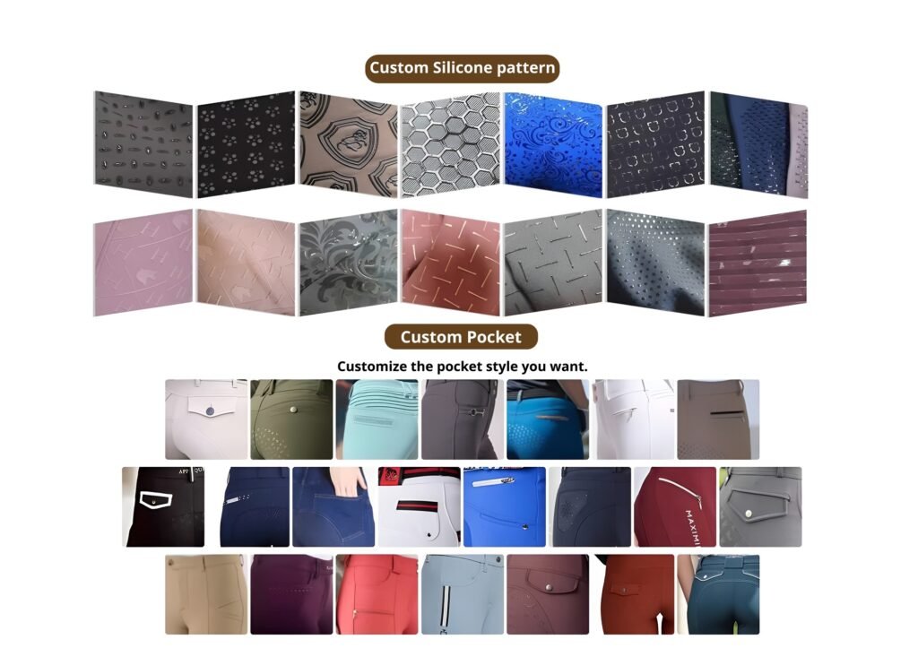 custom silicone pattern and pockets