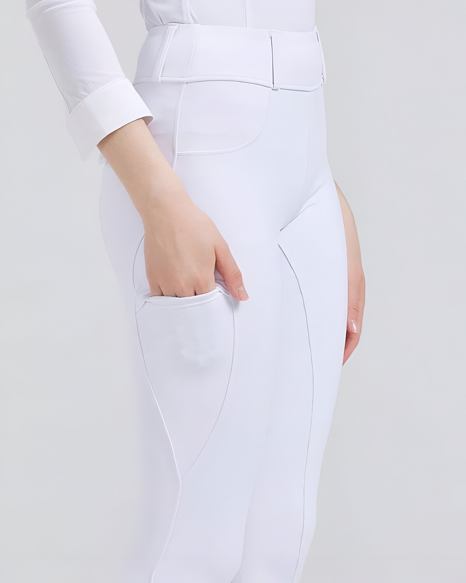white competition riding breeches with honeycomb full seat grip white competition riding breeches with honeycomb full seat grip