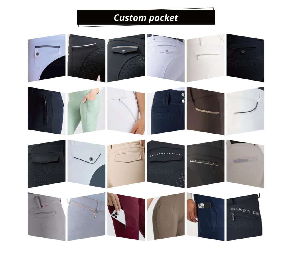 custom breeches pockets