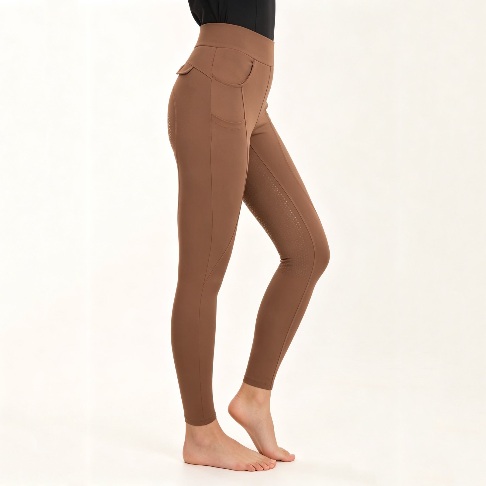 Premium Women's High-Waist Full Seat Silicone Grip Equestrian Riding Tights