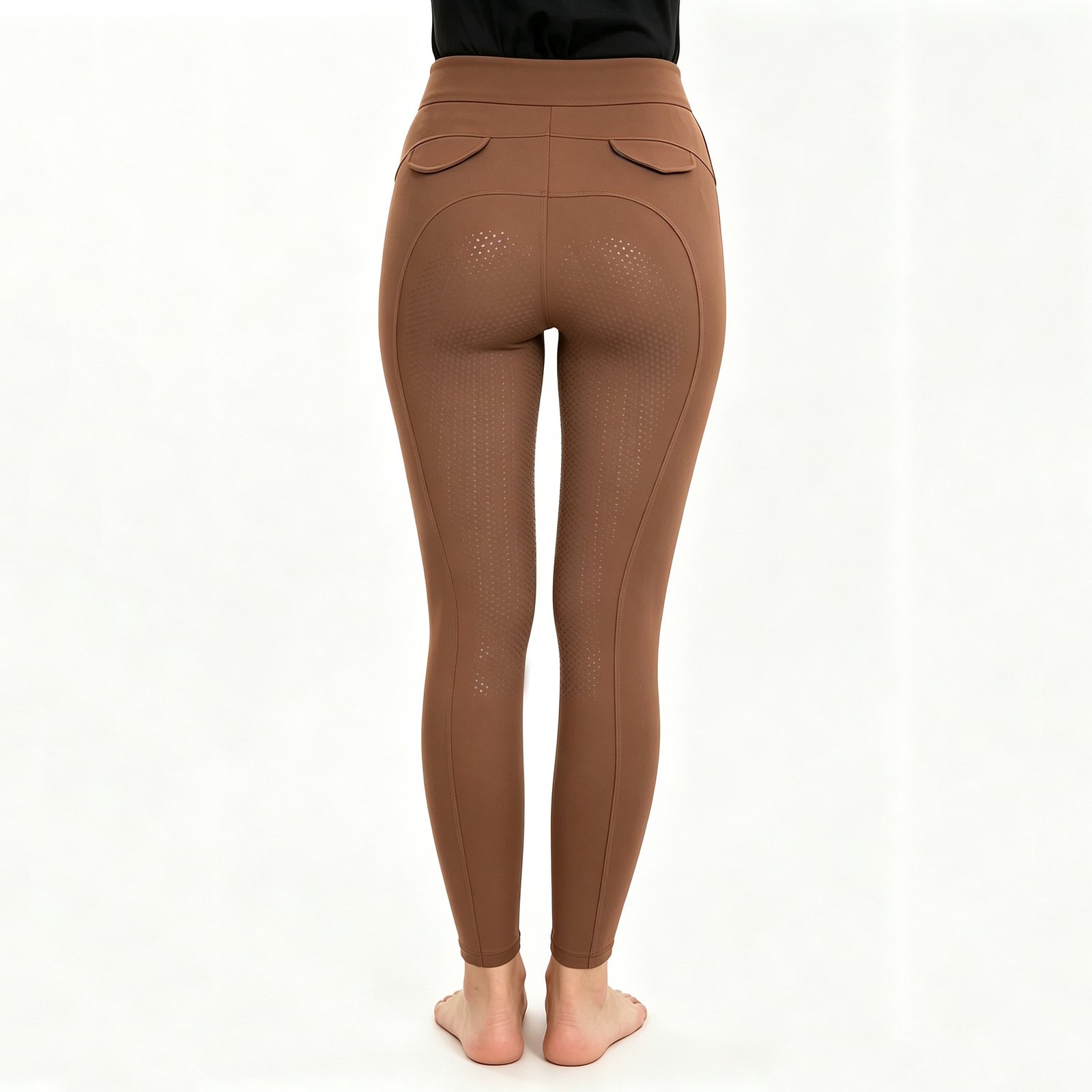 Premium Women's High-Waist Full Seat Silicone Grip Equestrian Riding Tights - Image 2