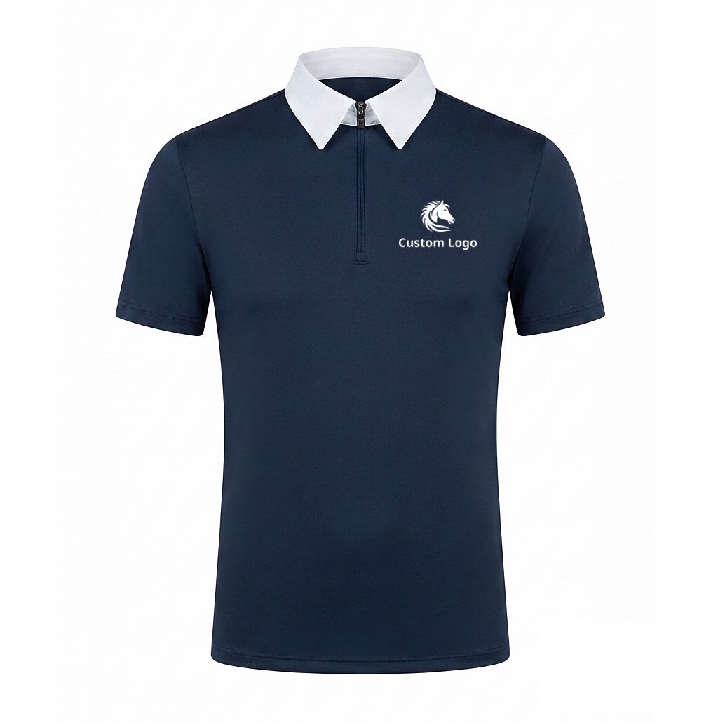 premium men's contrast short sleeve equestrian performance show shirt premium men's contrast short sleeve equestrian performance show shirt