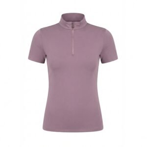 Home women's short sleeve quarter zip equestrian riding shirt & base layer
