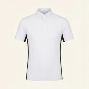 Home men's short sleeve button down equestrian show shirt & riding polo
