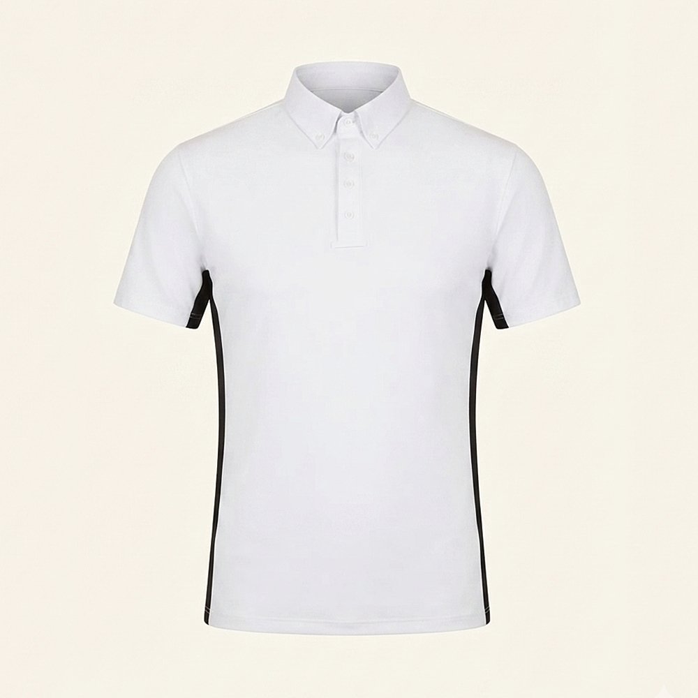 men's short sleeve button down equestrian show shirt & riding polo men's short sleeve button down equestrian show shirt & riding polo