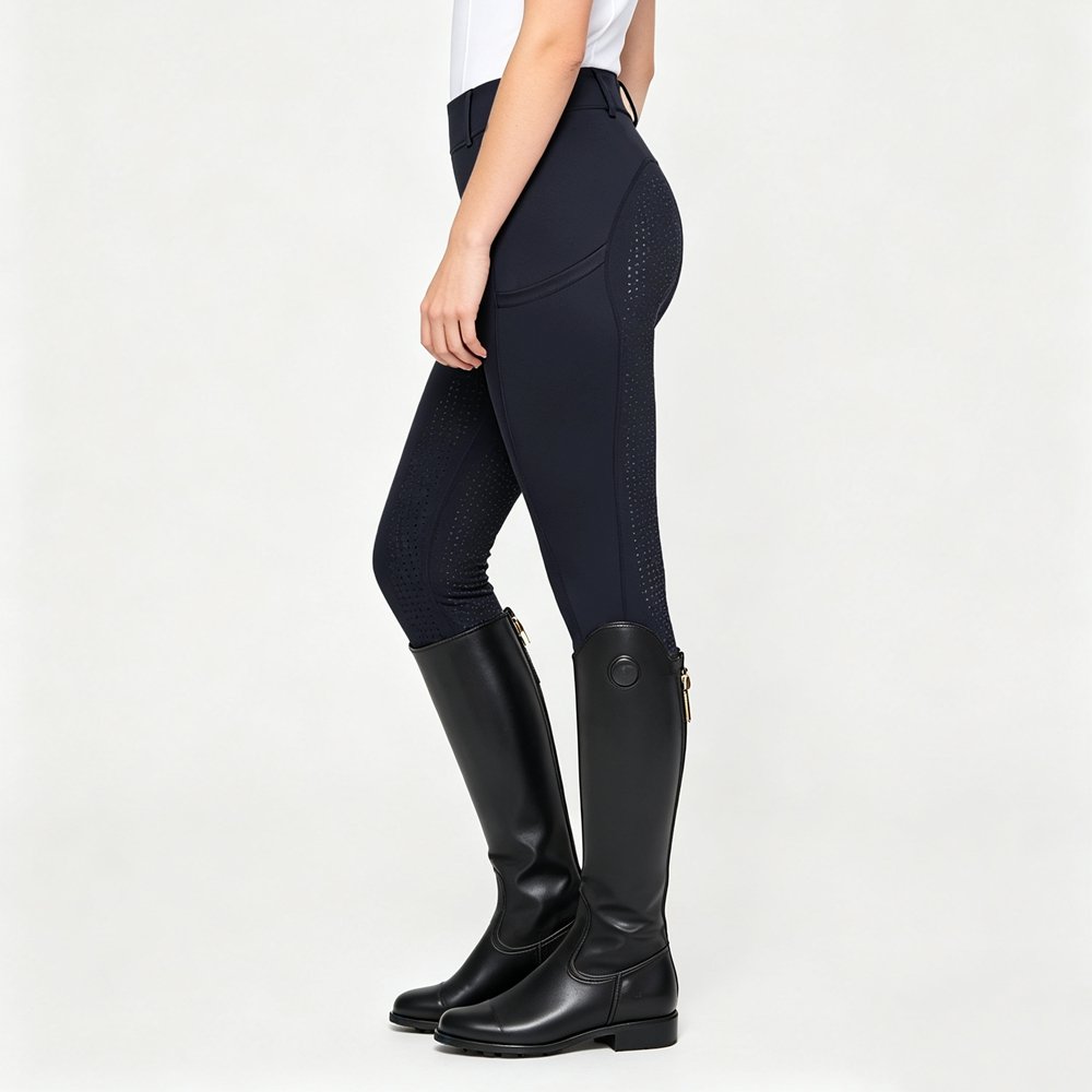 women's high waist black full seat silicone grip riding breeches women's high waist black full seat silicone grip riding breeches
