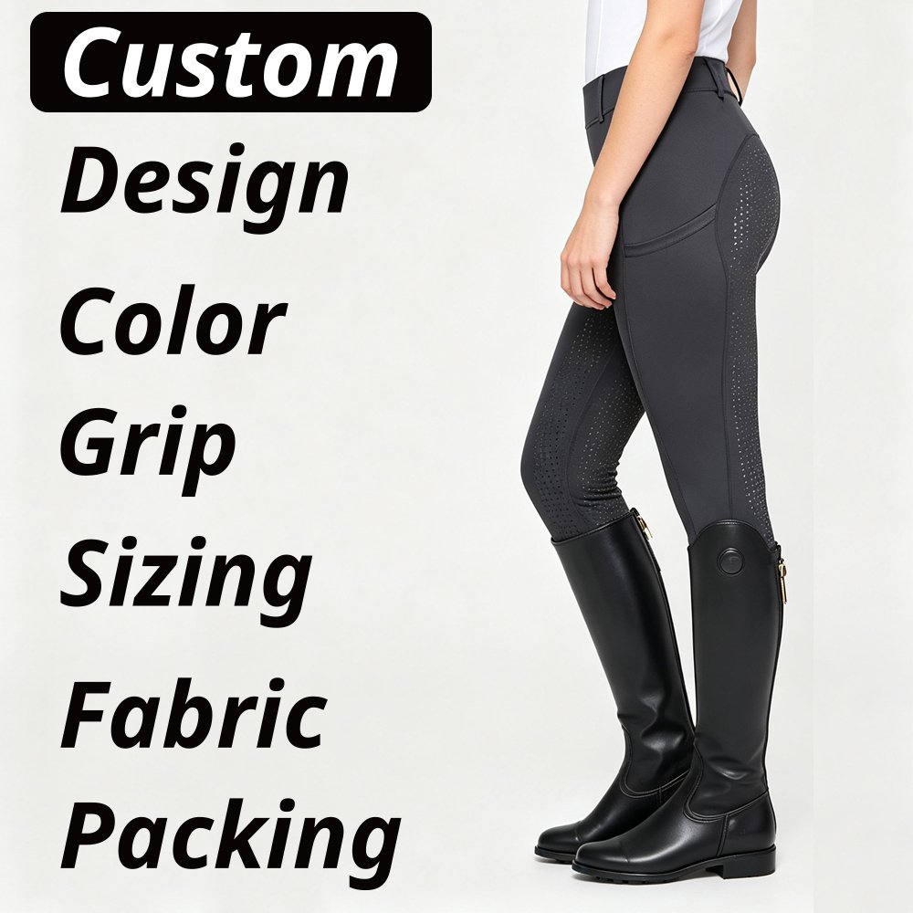 women's high waist charcoal full seat silicone grip breeches women's high waist charcoal full seat silicone grip breeches
