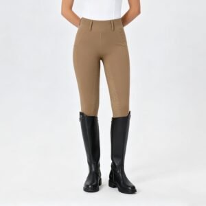 women's high waist full seat honeycomb silicone grip breeches