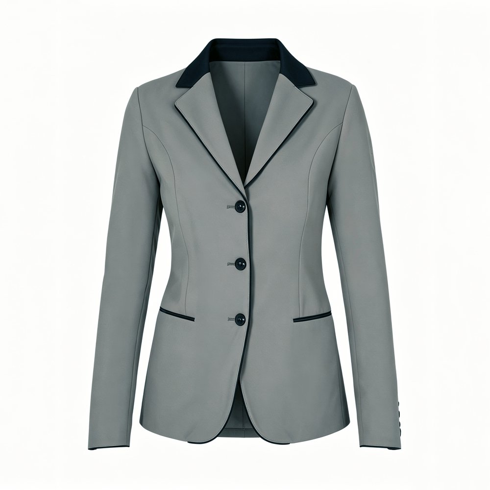 women's tailored competition show jacket with velvet trim women's tailored competition show jacket with velvet trim
