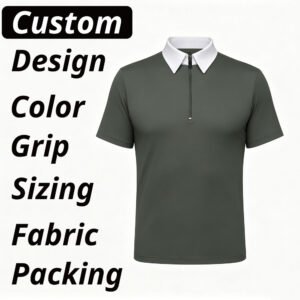 men's short sleeve equestrian riding polo shirt baselayer