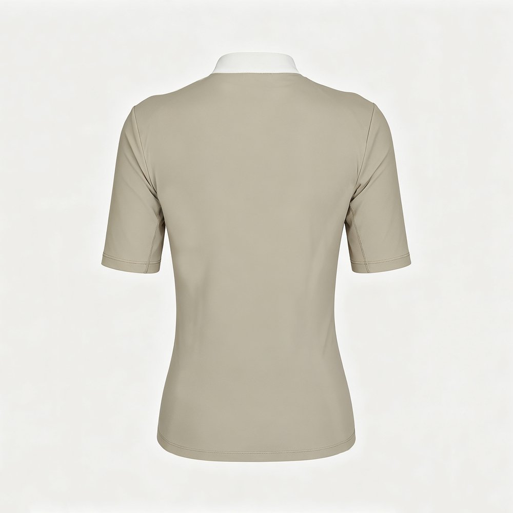 women's short sleeve stand collar equestrian show baselayer women's short sleeve stand collar equestrian show baselayer